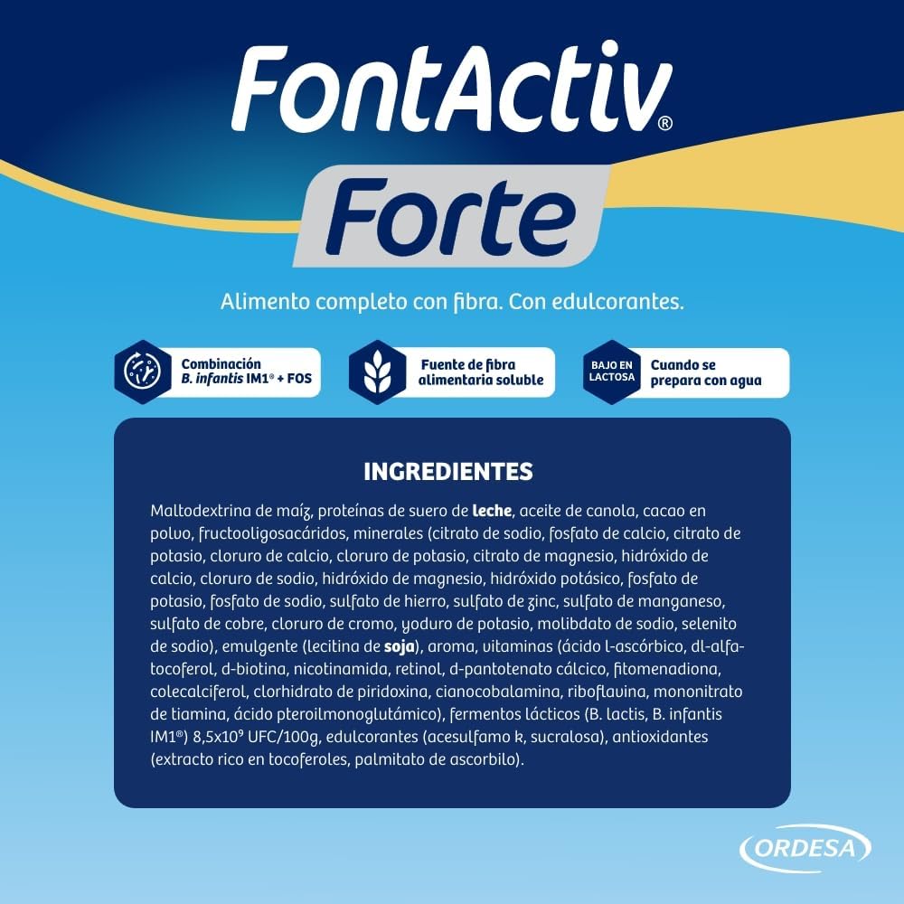 FontActiv Forte Chocolate suplemento nutricional 800 g