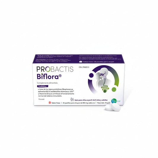 Probactis Biflora Complément Alimentaire Mâchable Fraise 20 unités