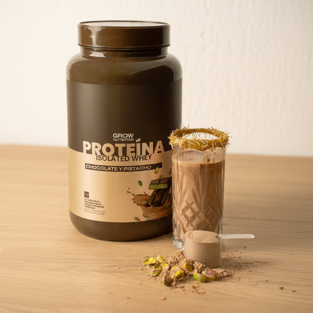 Grow Nutrition Proteína Whey Chocolate Pistácio – 1 kg