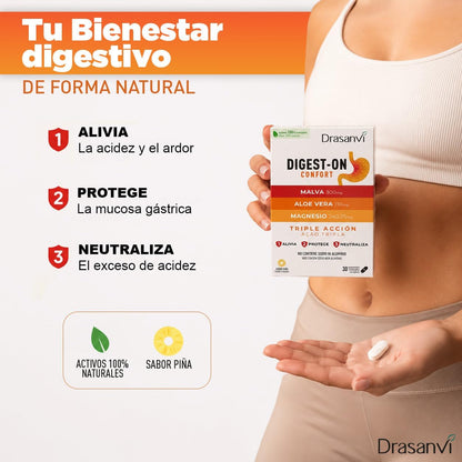 Drasanvi Digest-On Confort 30 comprimidos masticables