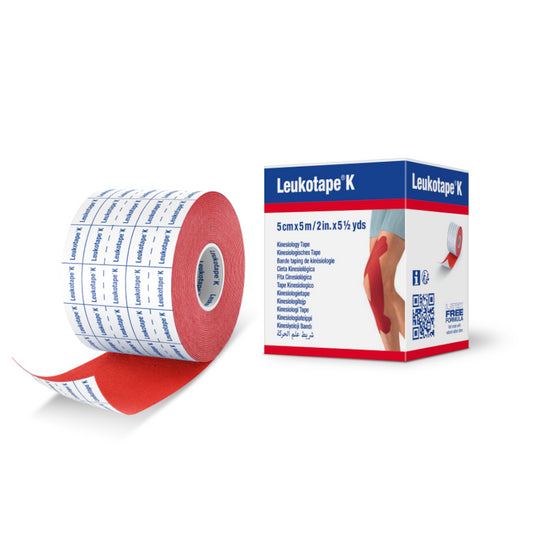 Actimove Leukotapek Color Rojo 5cm X 5m-1