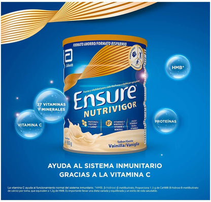 ENSURE NutriVigor Vainilla Polvo 850gr + 400g REGALO-3