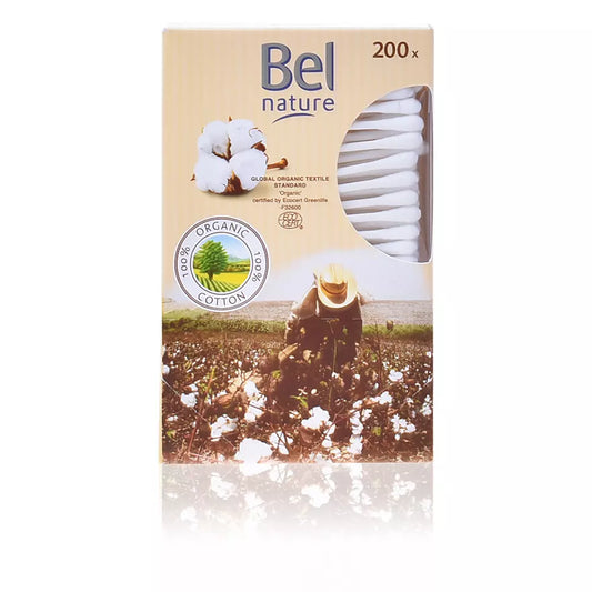 BEL Bastoncillos de Algodón Orgánico 200 ud