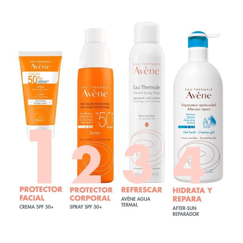AVÈNE Crema Solar Piel Sensible y Seca SPF50+ DUPLO 2x50ml-5
