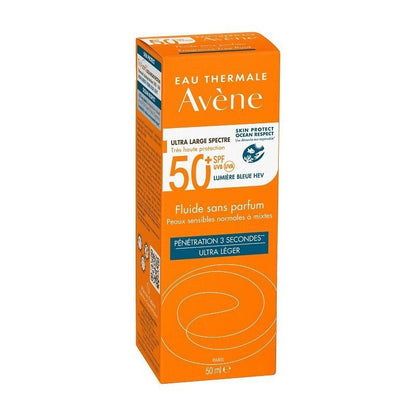 AVÈNE Protector Solar Fluido Sin Perfume SPF50+ DUPLO 2x50ml-2
