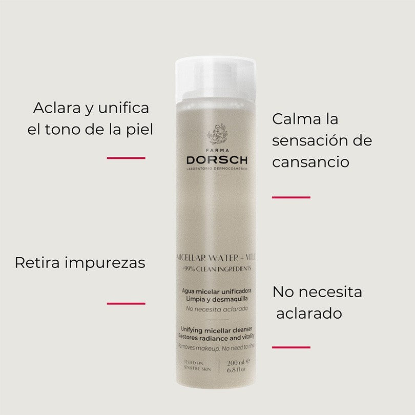 Farma Dorsch Agua Micelar Antioxidante con Vitamina C 200 ml-2