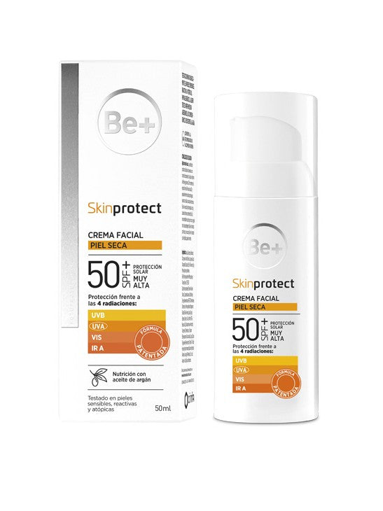 Be+ Skin Protect Piel Seca Protector Solar Facial SPF50+ 50ml-2