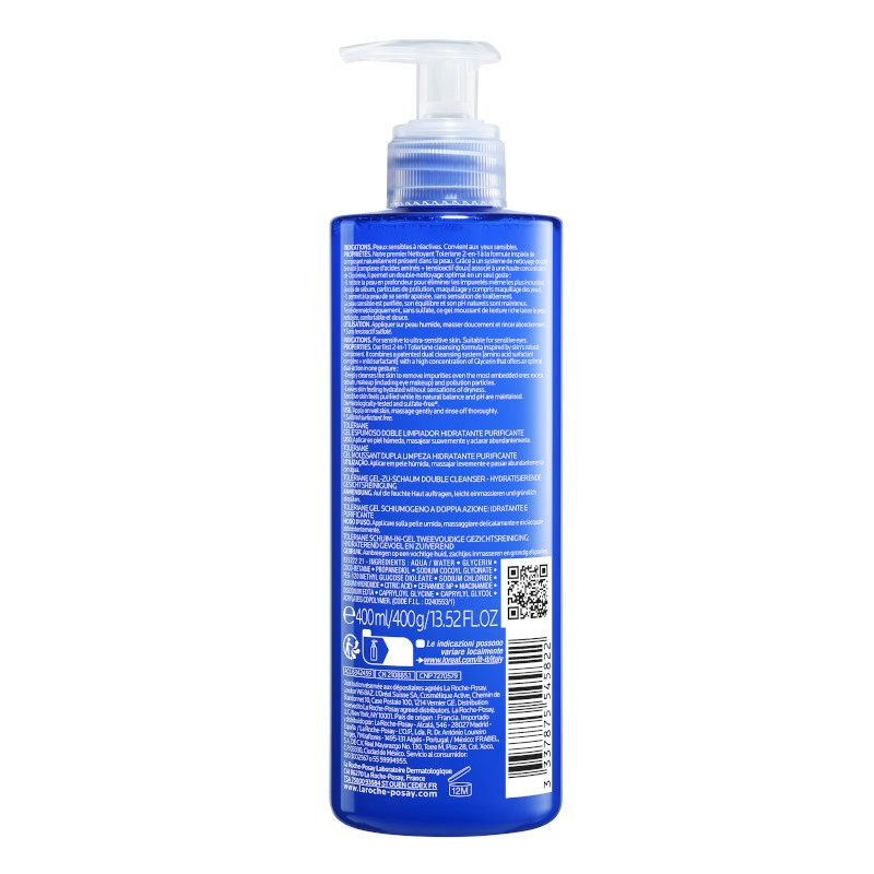La Roche Posay Toleriane Gel Espumoso Doble Limpiador 400ml-3