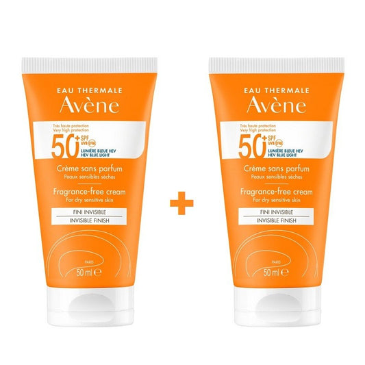 AVÈNE Crema Solar SPF50+ Sin Perfume DUPLO 2x50ml-1