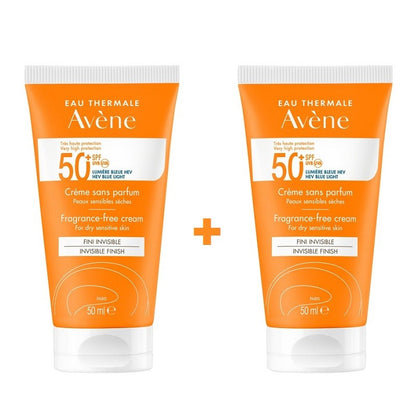 AVÈNE Crema Solar SPF50+ Sin Perfume DUPLO 2x50ml-1