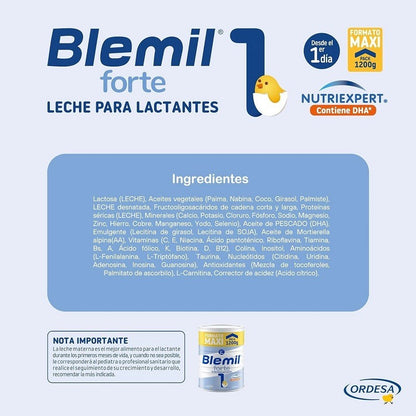 BLEMIL Forte 1 Leche para Lactantes PACK 6x1200gr-4