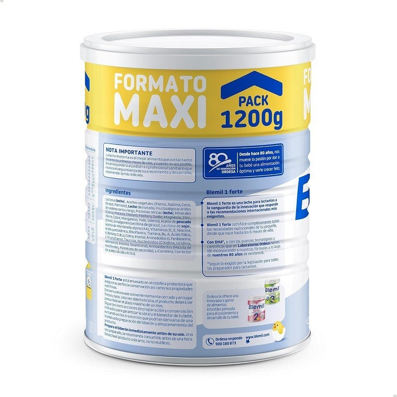 BLEMIL Forte 1 Leche para Lactantes PACK 3x1200gr-8