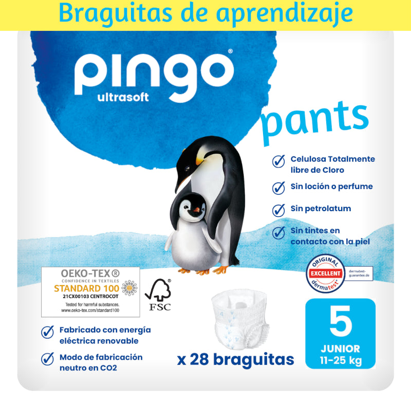 Pingo Pañales-Braguitas Ecológicos Talla 5 28 uds-2