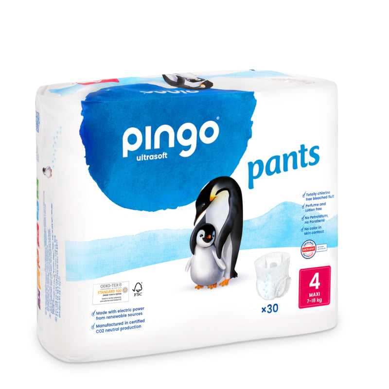 Pingo Pañales-Braguitas Ecológicos Talla 4 30 uds-1
