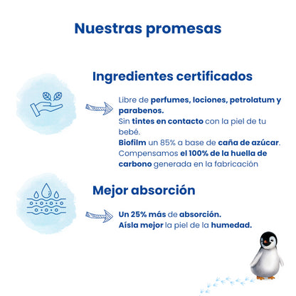 Pingo Pañales Ecológicos Talla 3 Midi 44 uds-4