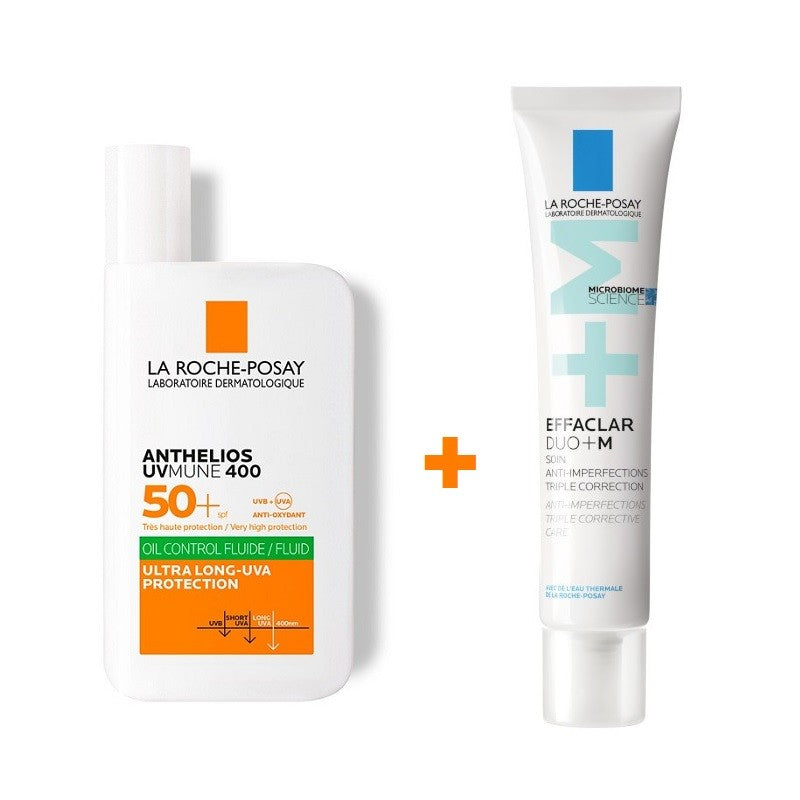 ANTHELIOS Uv-Mune 400 Oil Control Fluido (SPF50+) + Effaclar Duo +M-1