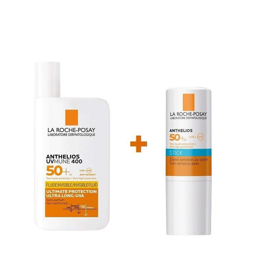 ANTHELIOS UV-MUNE 400 Fluido Invisible (SPF50+) + Stick Zonas Sensibles SPF50+-1