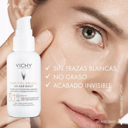 VICHY Capital Soleil UV-AGE Daily SPF50+ Water Fluid DUPLO 2x40ml-10