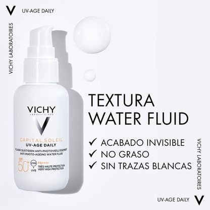 VICHY Capital Soleil UV-AGE Daily SPF50+ Water Fluid DUPLO 2x40ml-4