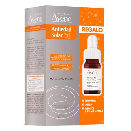 Avène Protector Solar Antiedad SPF50 50ml + Sérum Vitamin REGALO-1