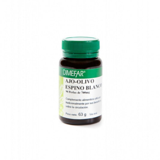 Dimefar Ajo + Espino + Olivo 500 mg 90 Cápsulas-1