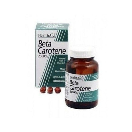 Health Aid Betacaroteno Natural 23.000 UI 30 Cápsulas-1