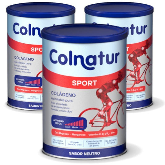 COLNATUR Sport Neutro Colágeno Soluble TRIPLO 3x330g-1
