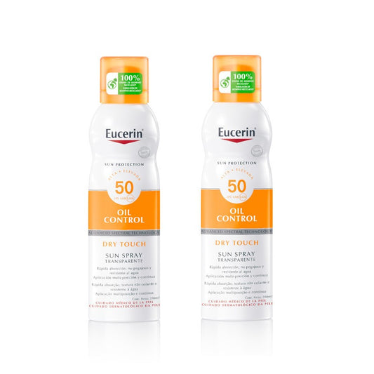 Eucerin Sun Spray Oil Control Dry Touch FPS50 2x200ml-1