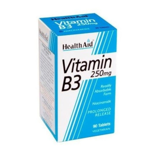 Health Aid Vitamina B3 (niacinamida) 250 mg 90 Comprimidos-1