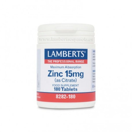 Lamberts Zinc (Citrato) 15 mg 180 Comprimidos-1