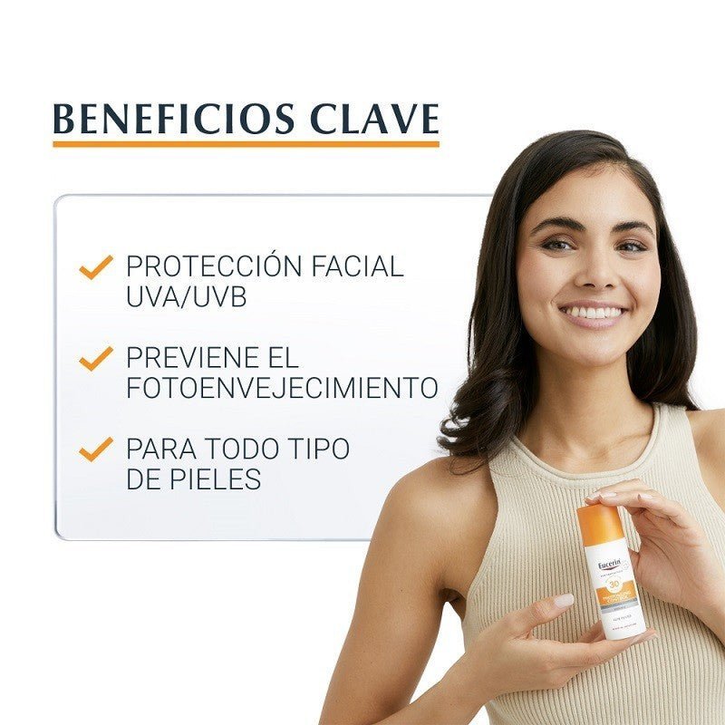 EUCERIN Sun Fluido Anti-Edad Photoaging Control SPF50 DUPLO 2x50ml-3