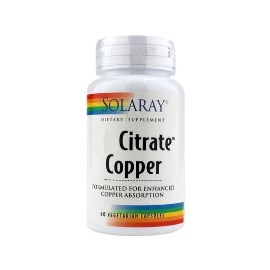 Solaray Cobre Citrato 2 mg 60 Cápsulas-1