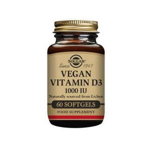 Solgar Vitamina D3 Vegana 1000 UI 60 Cápsulas-1