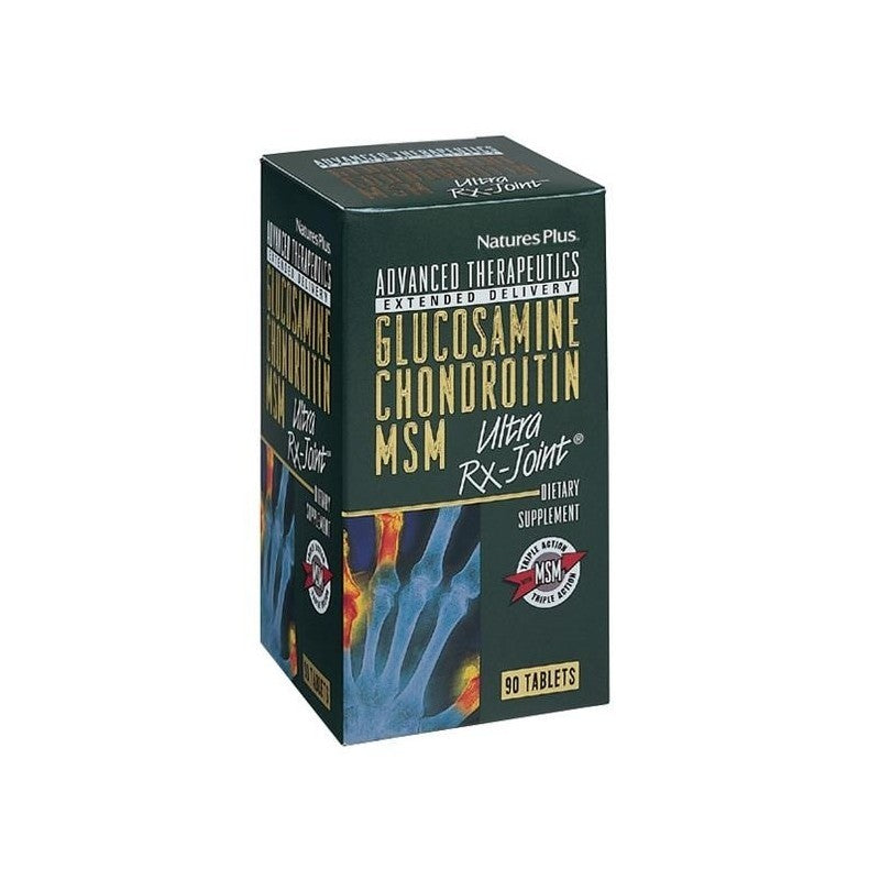 Natures Plus Glucosamina + Condroitina + MSM Ultra Rx-Joint 90 Comprimidos-1