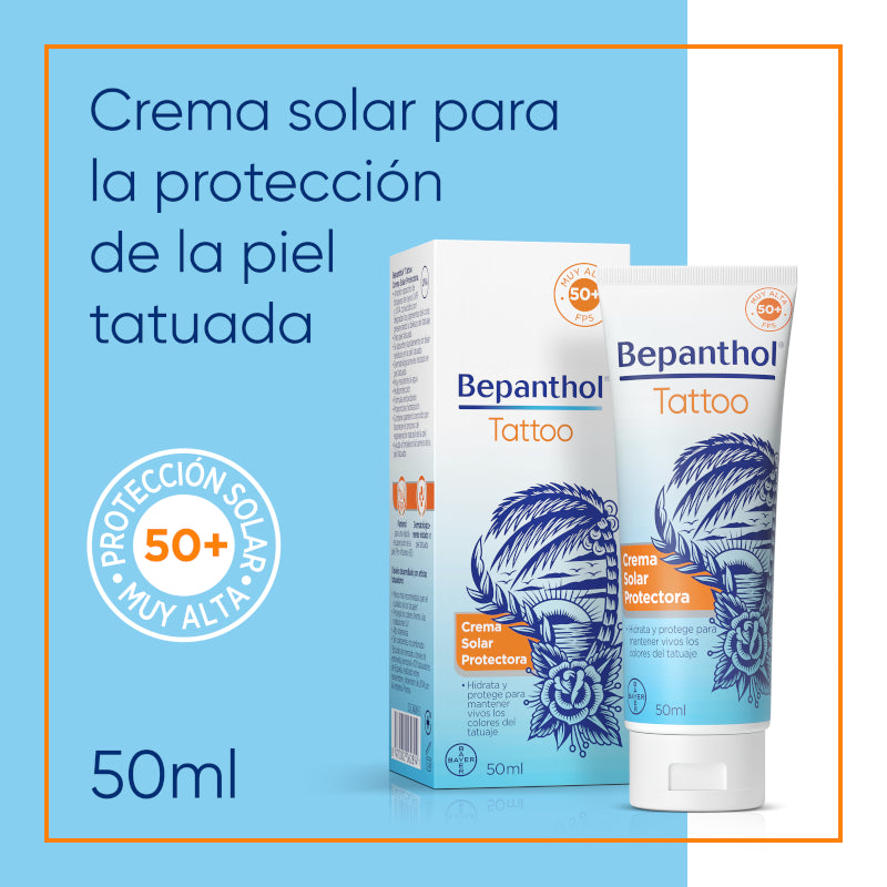 BEPANTHOL Tattoo Crema Solar SPF50+ 50 ml-3