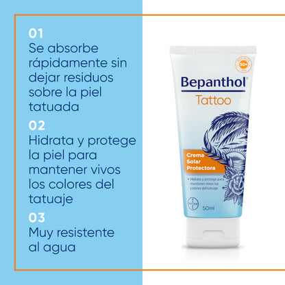 BEPANTHOL Tattoo Crema Solar SPF50+ 50 ml-5