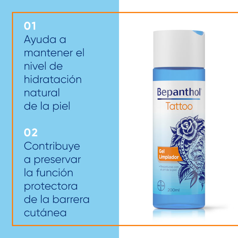 BEPANTHOL Tattoo Gel Limpiador 200 ml-5