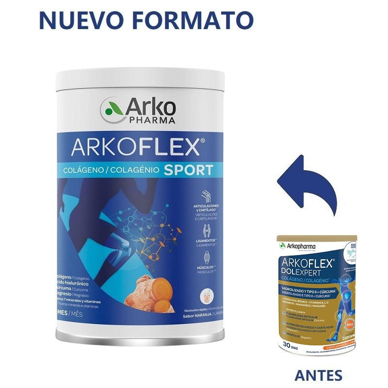 ARKOFLEX Colágeno DolExpert sabor Naranja Duplo 2x390g-2