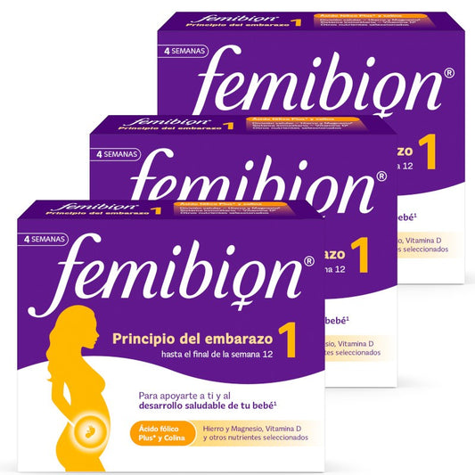 FEMIBION 1 Principio del Embarazo Triplo 3x28 Comprimidos (12 semanas)-1