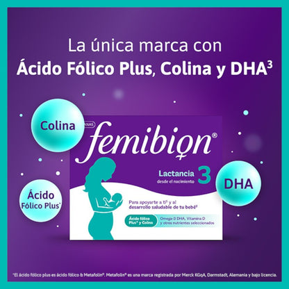 FEMIBION 3 Lactancia Duplo 2x 28 Comprimidos + 28 Cápsulas (8 semanas)-4