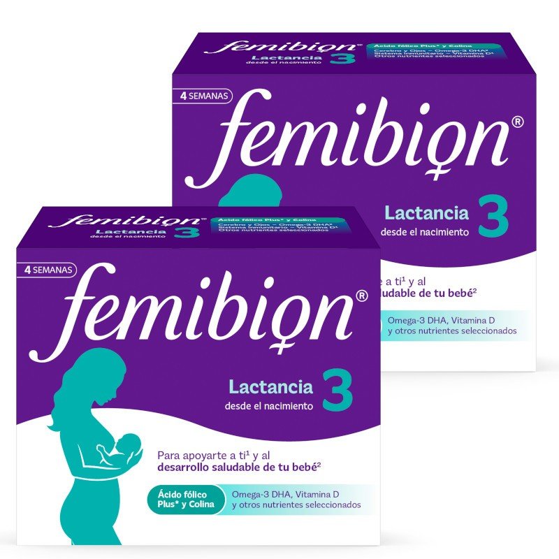 FEMIBION 3 Lactancia Duplo 2x 28 Comprimidos + 28 Cápsulas (8 semanas)-1