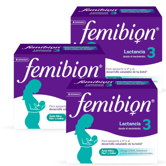 FEMIBION 3 Lactancia Triplo 3x 28 Comprimidos + 28 Cápsulas (12 semanas)-1