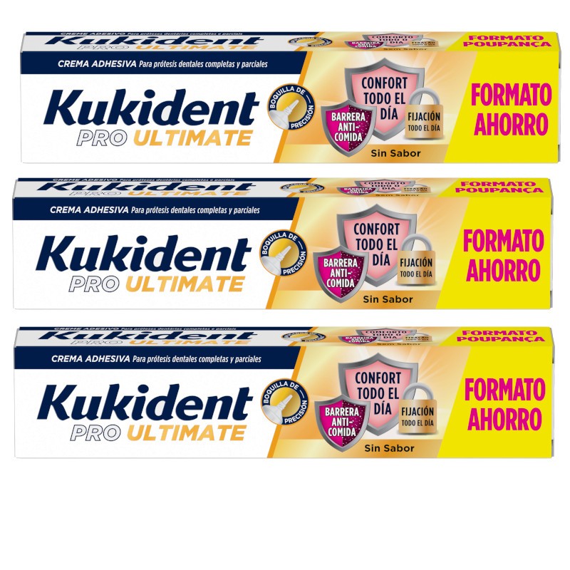 KUKIDENT Pro Ultimate Sin Sabor Triplo 3x57 g-1