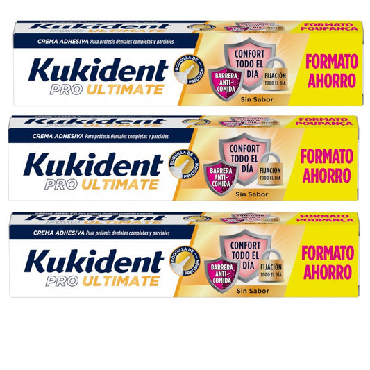 KUKIDENT Pro Ultimate Sin Sabor Triplo 3x57 g-1