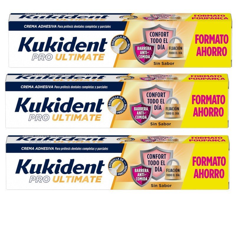 KUKIDENT Pro Ultimate Sin Sabor Triplo 3x57 g-1