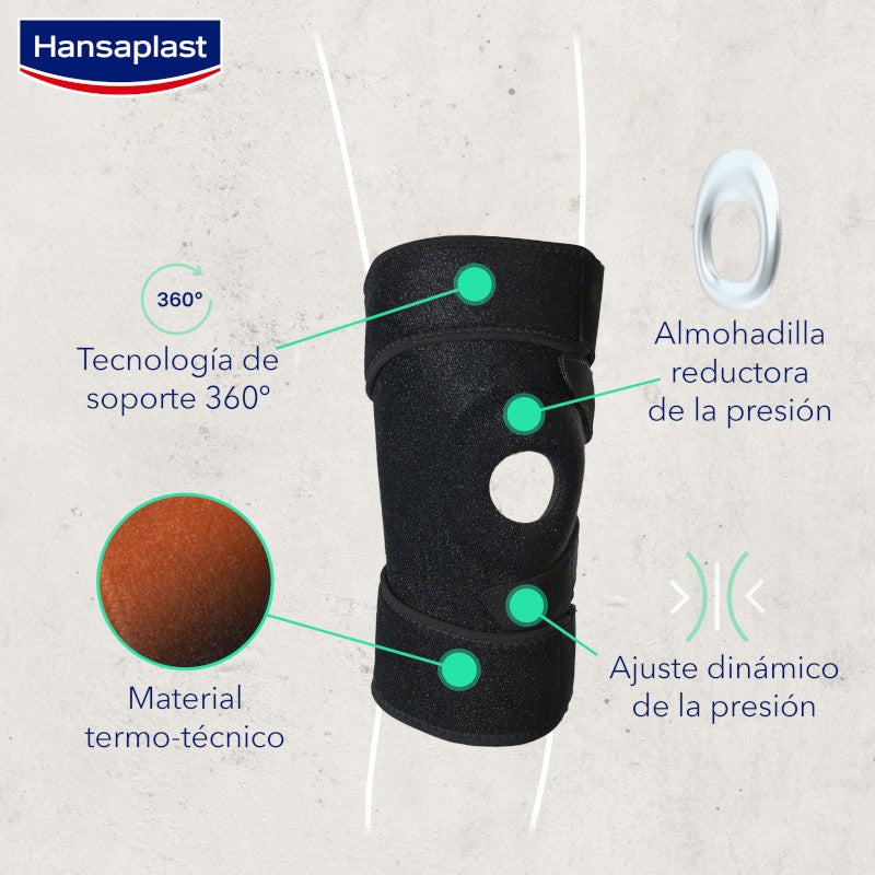 HANSAPLAST Rodillera Soporte Ajustable 1 unidad-3