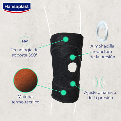 HANSAPLAST Rodillera Soporte Ajustable 1 unidad-3