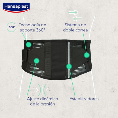 HANSAPLAST Soporte de Espalda Ajustable 1 unidad-3