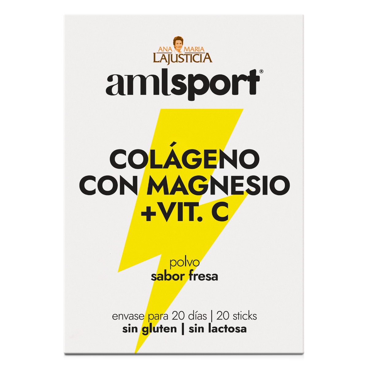 Ana María Lajusticia Collagène Magnésium Vitamine C Saveur Fraise 20 Sticks