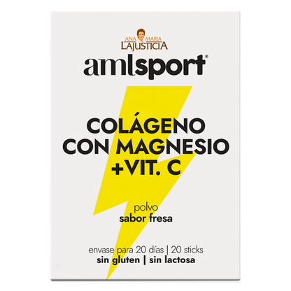 Ana María Lajusticia Collagène Magnésium Vitamine C Saveur Fraise 20 Sticks